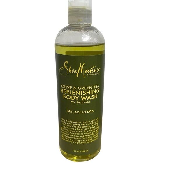 SheaMoisture Olive & Green Tea Replenishing Body Wash Olive & Green Tea 13oz New - Picture 1 of 6